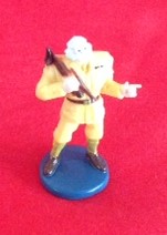 PARTS ONLY - Cluedo DVD Board Game - (1) Colonel Mustard Character Token Only