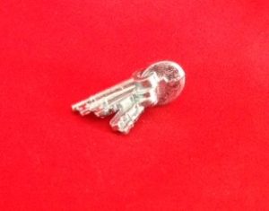 PARTS ONLY - Monopoly Board Game "City Edition" - Keychain with Keys Pewter Token