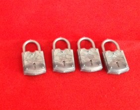 PARTS ONLY - Cluedo DVD Board Game - Set of 4 Plastic Padlocks Only
