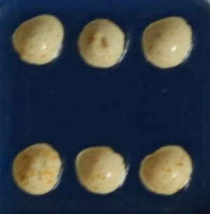 PARTS ONLY -Dark Blue Wooden Board Game 15 mm Die