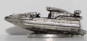 PARTS ONLY -Monopoly Ultimate James Bond Board Game - Q-Boat Pewter Token (New)