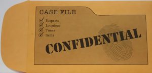 PARTS ONLY - Cluedo DVD Board Game - (1) Confidential Case File Envelope Only