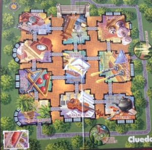 PARTS ONLY - Cluedo DVD Board Game - (1) Game Board Only