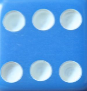PARTS ONLY -Blue/White Board Game 15 mm Die