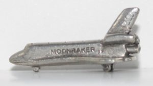 PARTS ONLY -Monopoly Ultimate James Bond Board Game - Moon Raker Shuttle Pewter Token (New)