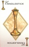 PARTS ONLY - Cluedo Board Game 1998 Version - (1) Candlestick Weapon Card Only