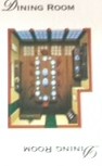 PARTS ONLY - Cluedo Board Game 1998 Version - (1) Dining Room Card Only