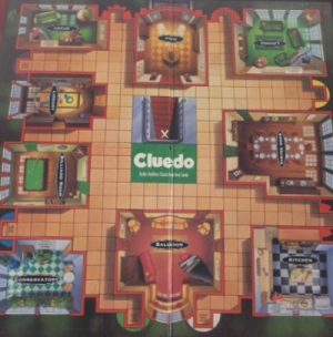 PARTS ONLY - Cluedo Board Game 1998 version - (1) Game Board Only
