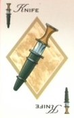 PARTS ONLY - Cluedo Board Game 1998 Version - (1) Knife Weapon Card Only