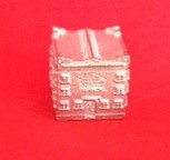PARTS ONLY - Monopoly "The Block" (2018) Board Game - (1) The Block Pewter Token Only