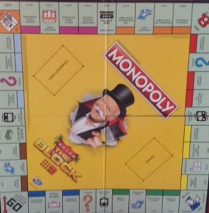 PARTS ONLY -Monopoly "The Block" (2018) Board Game - Gameboard