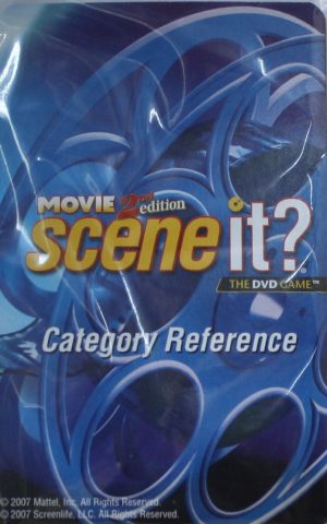 PARTS ONLY - Scene It! Board Game "Movie" 2nd Edition - (4) Category Reference Cards Only