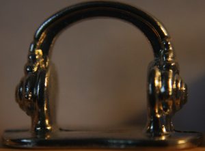 PARTS ONLY -Scene It Music Board Game - Metal Headphones Token