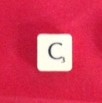 PARTS ONLY -Scrabble - Used - 1988 Spear's Games Version - Letter Tile C
