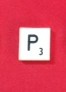 PARTS ONLY -Scrabble Board Game (1979 Murfett Version) - Letter Tile P