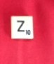 PARTS ONLY -Scrabble Board Game (1979 Murfett Version) - (1) Letter Tile Z Only