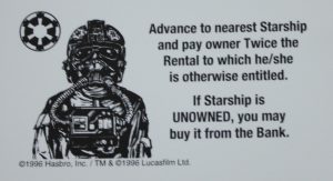 PARTS ONLY - Monopoly Star Wars Trilogy Board Game - #16 Imperial Card Only