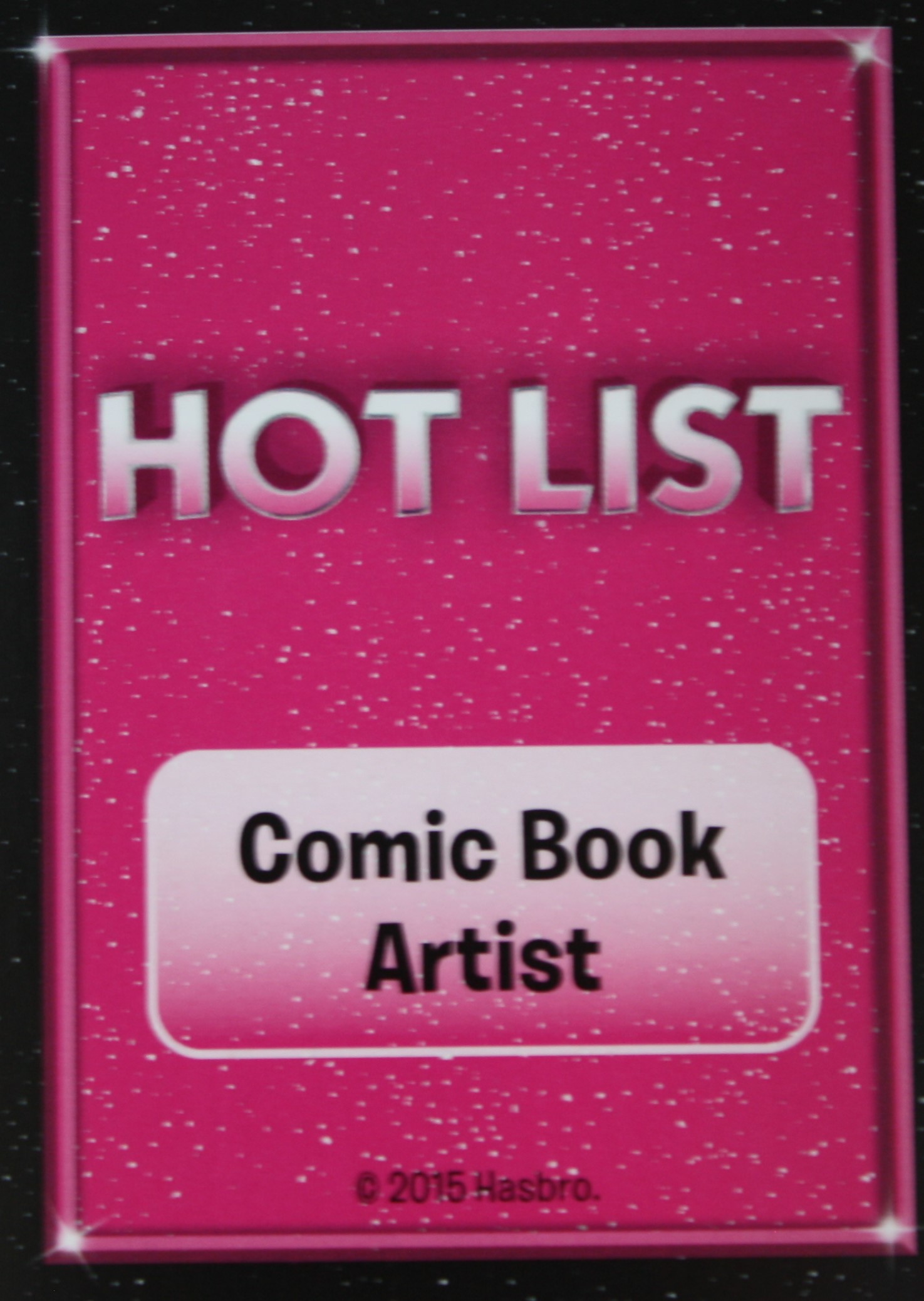 PARTS ONLY -The Game of Life "Empire" Board Game - Hot List "Comic Book Artist" Card