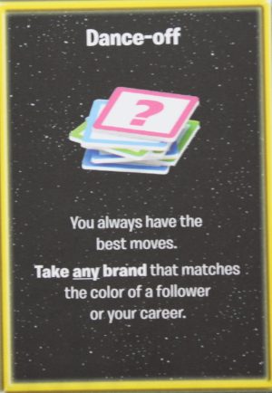 PARTS ONLY -The Game of Life "Empire" Board Game - Action "Dance-Off" Card