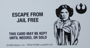 PARTS ONLY - Monopoly Star Wars Trilogy Board Game - #15 Rebel Card Only