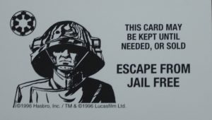 PARTS ONLY - Monopoly Star Wars Trilogy Board Game - #12 Imperial Card Only