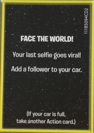 PARTS ONLY - The Game of Life "Empire" Board Game - Action "Face The World" Card