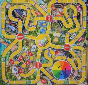 PARTS ONLY -The Game of Life "Empire" Board Game - Game Board (no spinner base)