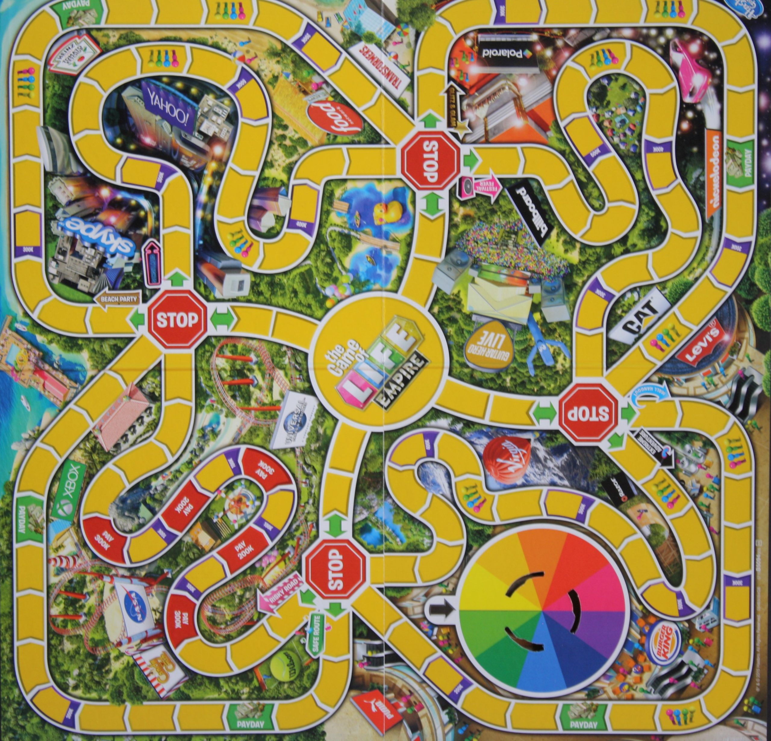 PARTS ONLY -The Game of Life "Empire" Board Game - Game Board (no spinner base)