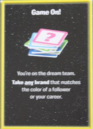 PARTS ONLY - The Game of Life "Empire" Board Game - Action "Game On!" Card Only