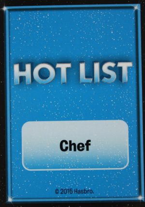 PARTS ONLY - The Game of Life "Empire" Board Game - Hot List "Chef" Card Only