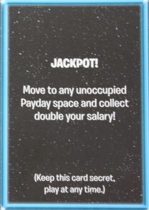 PARTS ONLY - The Game of Life "Empire" Board Game - Empire "Jackpot!" Card Only