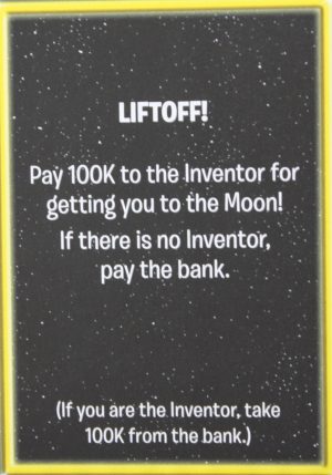 PARTS ONLY - The Game of Life "Empire" Board Game - Action "Liftoff!" Card Only