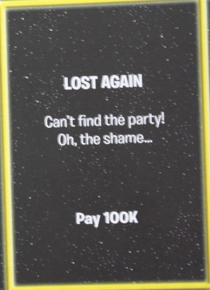 PARTS ONLY - The Game of Life "Empire" Board Game - Action "Lost Again" Card Only
