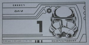 PARTS ONLY -Monopoly Board Game Star Wars Saga Edition - 1 Republic Credit (Pack of 10)