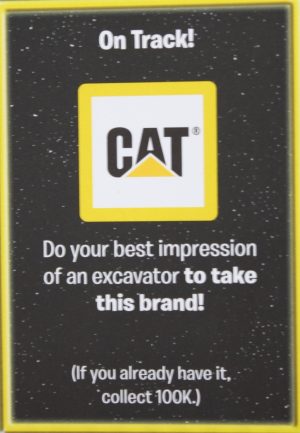 PARTS ONLY - The Game of Life "Empire" Board Game - Action "On Track!" Card Only