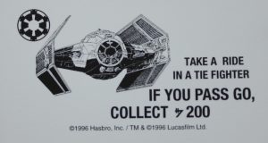PARTS ONLY - Monopoly Star Wars Trilogy Board Game - #1 Imperial Card Only