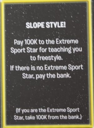PARTS ONLY - The Game of Life "Empire" Board Game - Action "Slope Style!" Card