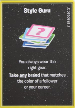 PARTS ONLY - The Game of Life "Empire" Board Game - Action "Style Guru" Card Only