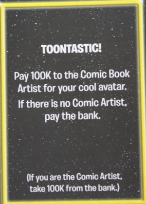 PARTS ONLY - The Game of Life "Empire" Board Game - Action "Toontastic!" Card Only
