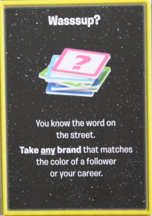 PARTS ONLY -The Game of Life "Empire" Board Game - Action "Wasssup?" Card