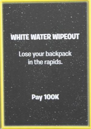 PARTS ONLY - The Game of Life "Empire" Board Game - Action "White Water Wipeout" Card Only