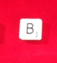 PARTS ONLY - Scrabble Board Game 1955 Murfett Version - (1) Letter "B" Tile Only