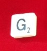 PARTS ONLY - Scrabble Board Game 1955 Murfett Version - (1) Letter "G" Tile Only