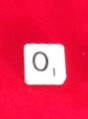 PARTS ONLY - Scrabble Board Game 1955 Murfett Version - (1) Letter "O" Tile Only