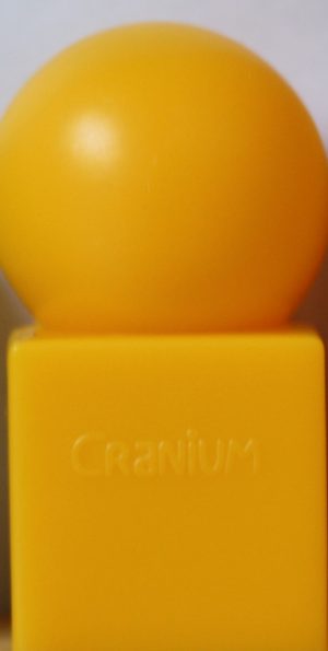 PARTS ONLY -Cranium Board Game Australian Edition - Yellow Cranium Playing Piece