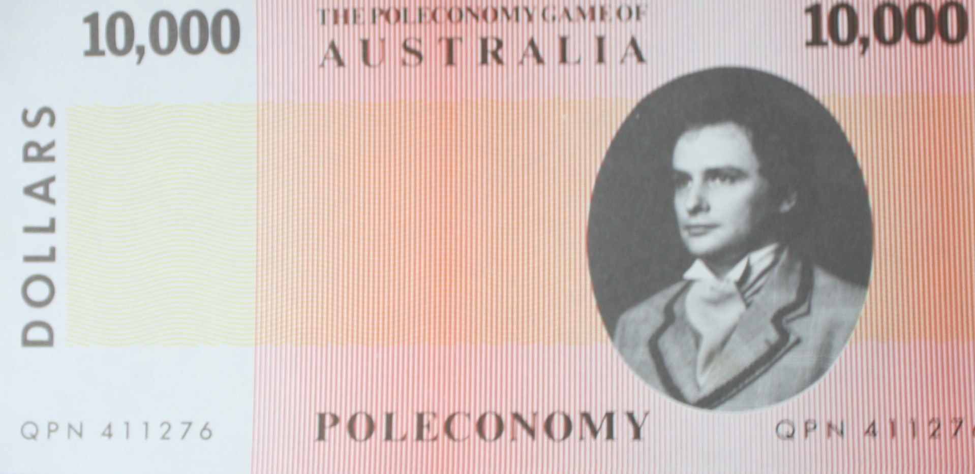 PARTS ONLY -Poleconomy Board Game - Pack (10) $10,000 Money