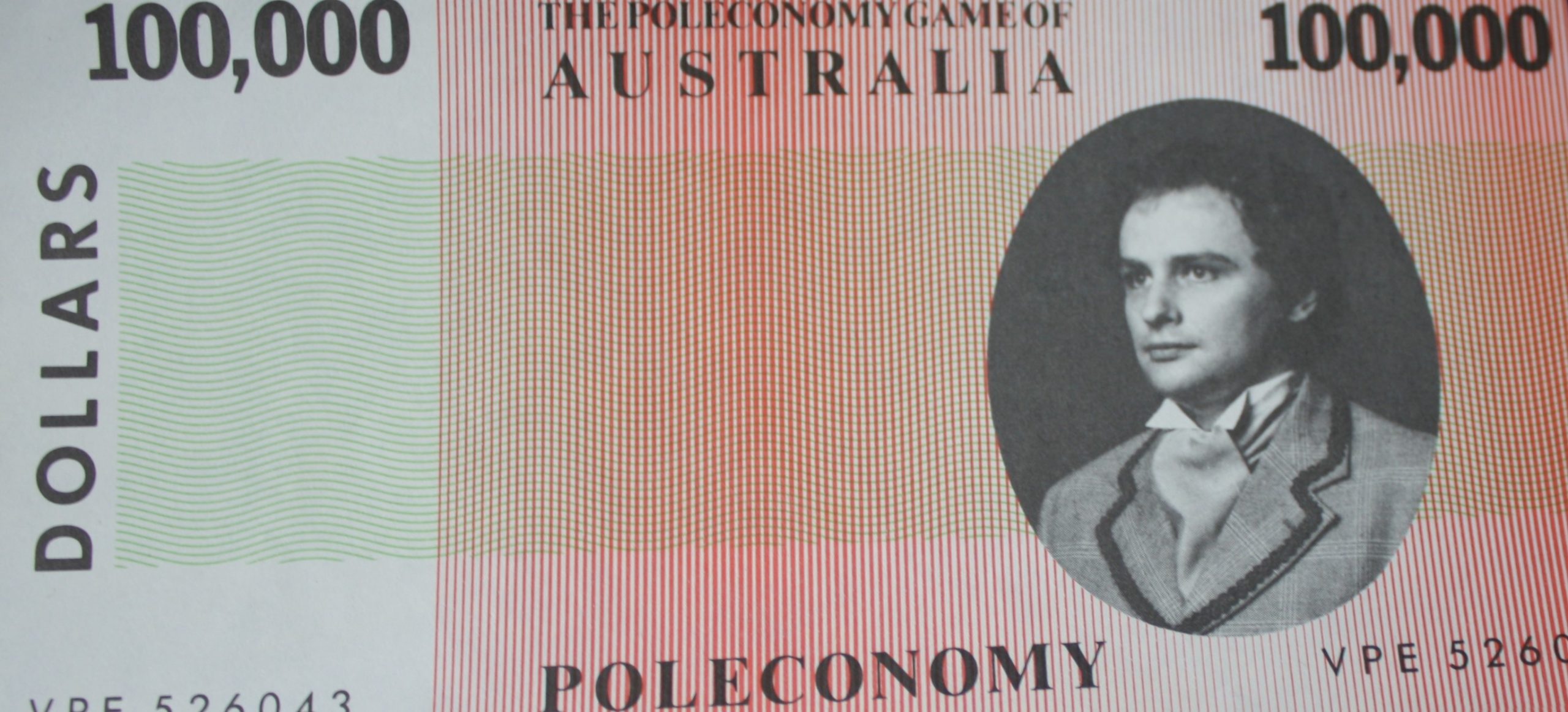 PARTS ONLY -Poleconomy Board Game - Pack (10) $100,000 Money