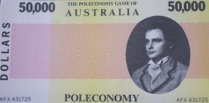 PARTS ONLY -Poleconomy Board Game - Pack (10) $50,000 Money