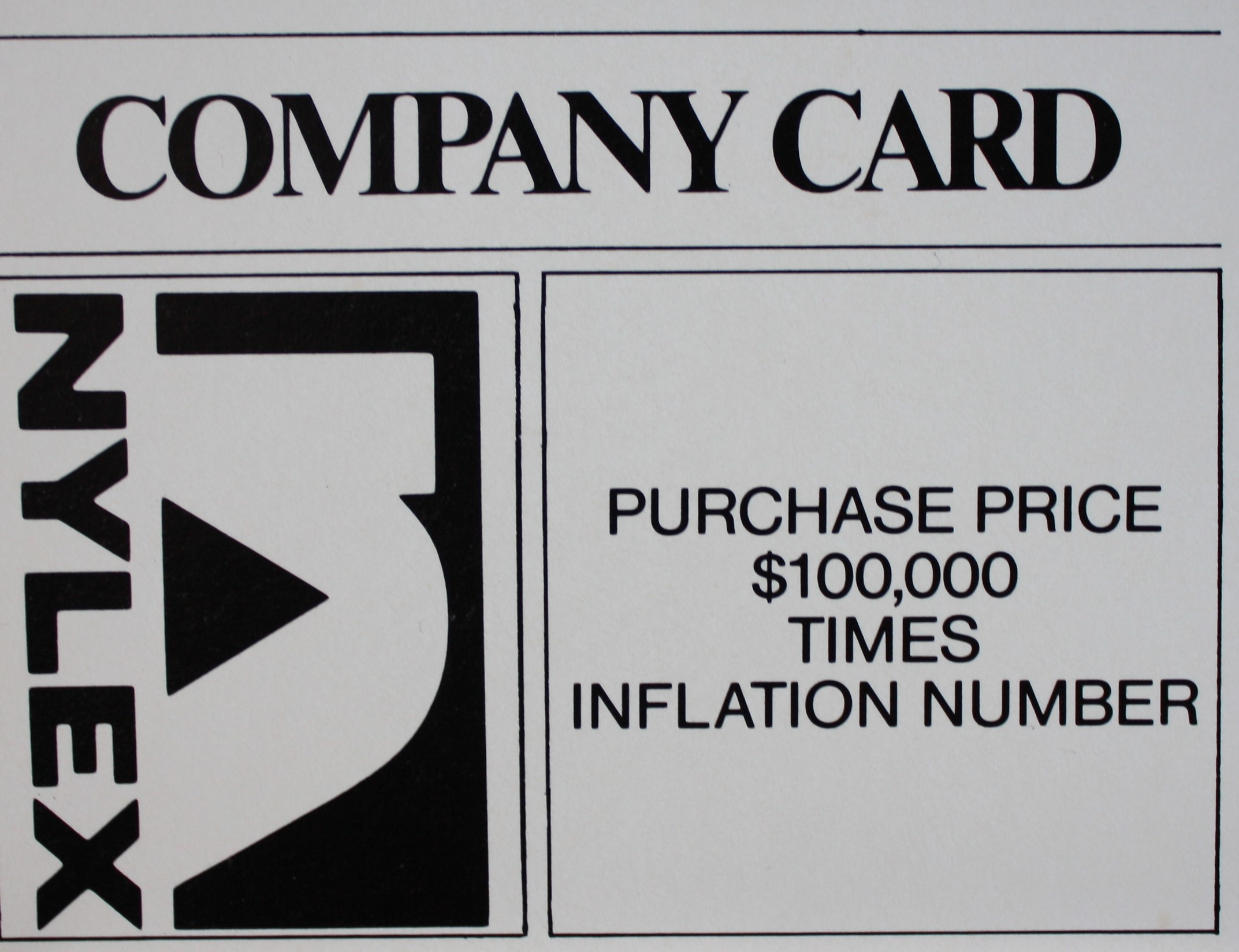 PARTS ONLY - Poleconomy Board Game - #5 Title Deed Card Only