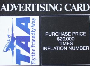 PARTS ONLY - Poleconomy Board Game - #21 Advertising Card Only